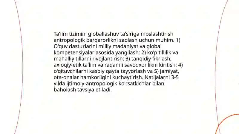 Globalizatsiya sharoitida milliy madaniyatni saqlash va rivojlantirish strategiyalari 4