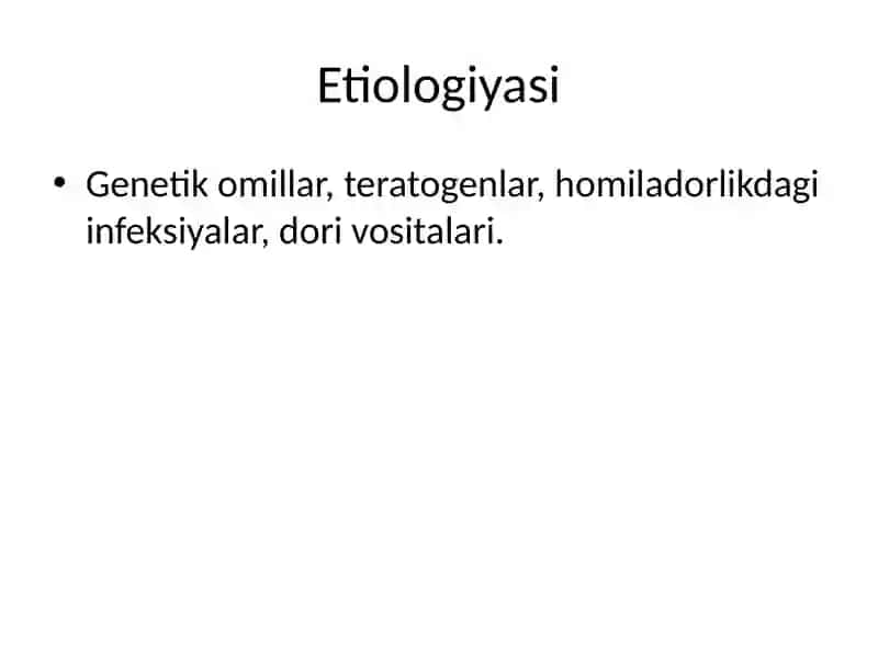 Disembriogenez stigmalari 4