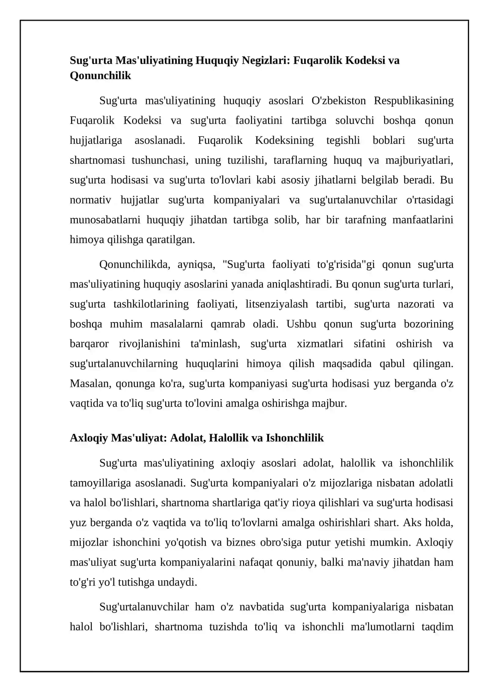 Javobgarlik sugʻurtasining nazariy asoslari 4