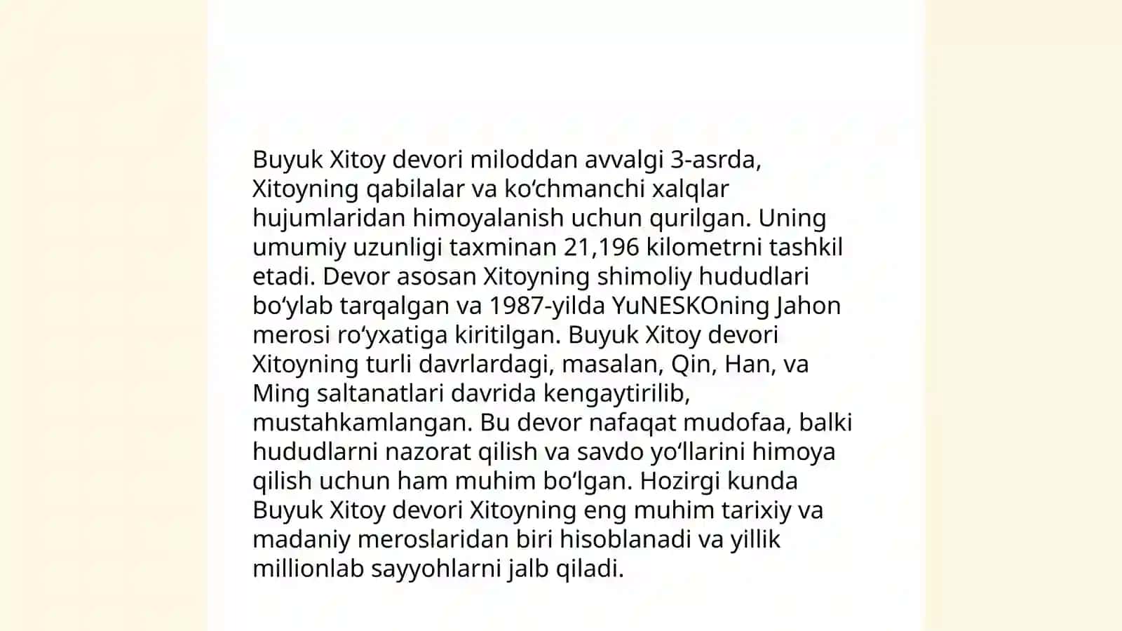 Buyuk Xitoy devori tarixi 4