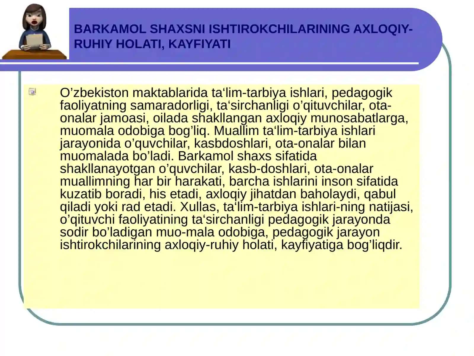 SHAXS SHAKLLANISHIGA OID PEDAGOGIK VA PSIXOLOGIK NAZARIYALAR 4