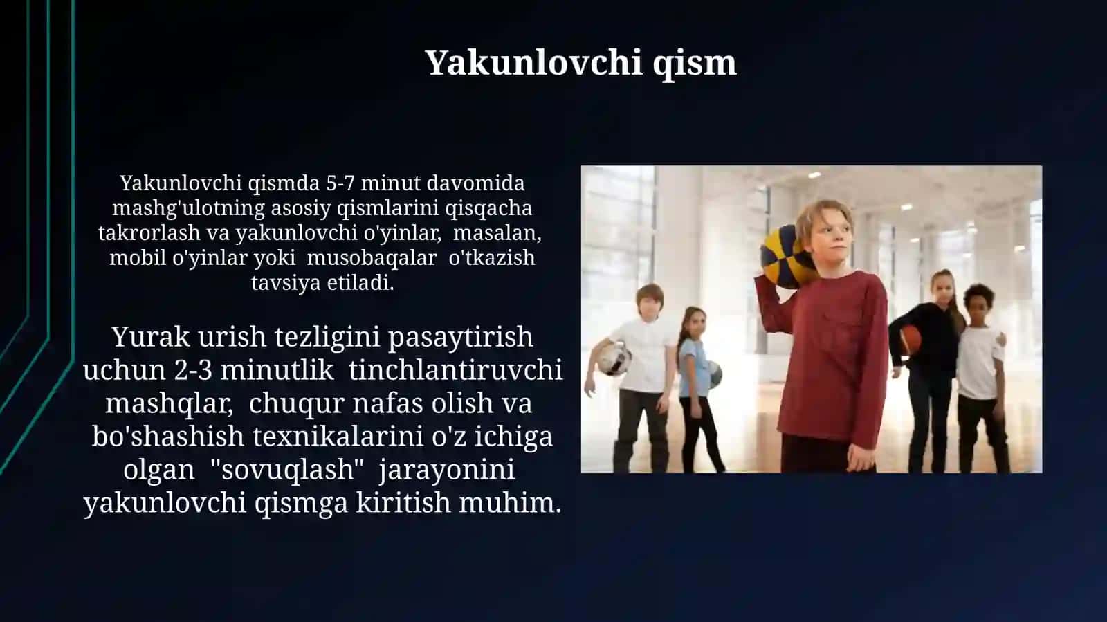 Jismoniy tarbiya darsining tuzilishi 4