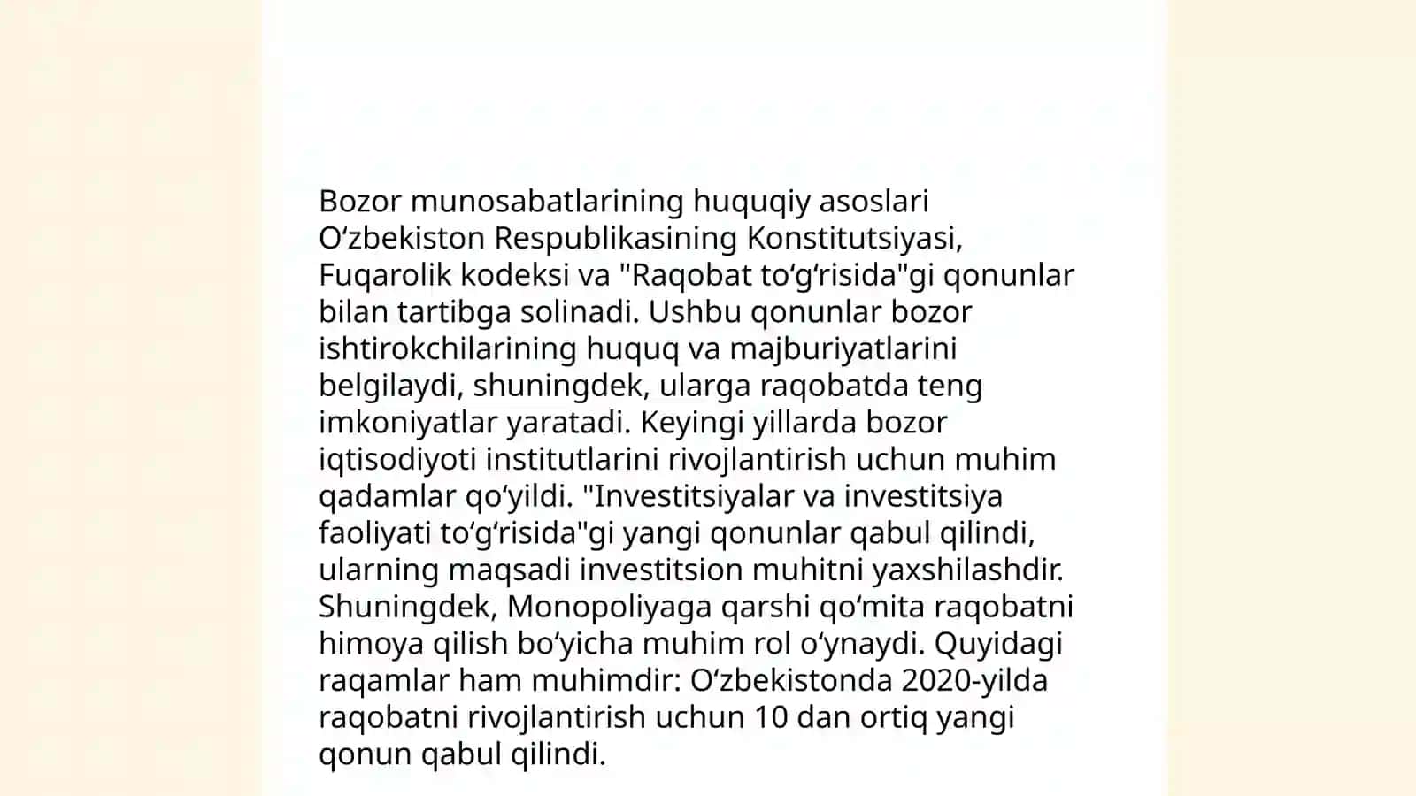 O'zbekistonda bozor munosabatlarining shakllanishi 4
