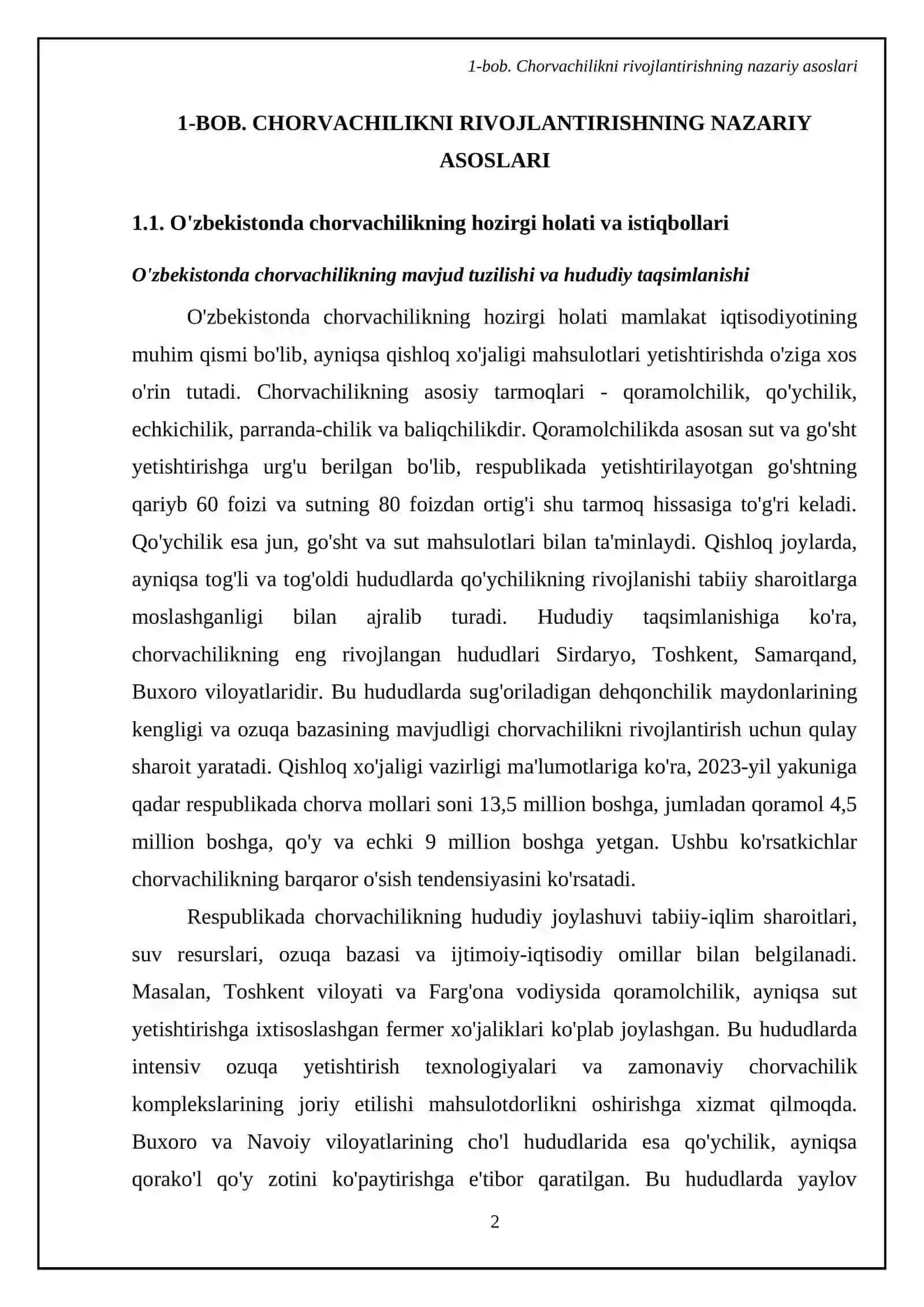 Veterenariya va chorvachilikni rivojlantirish boʻyicha amaliy ish 4
