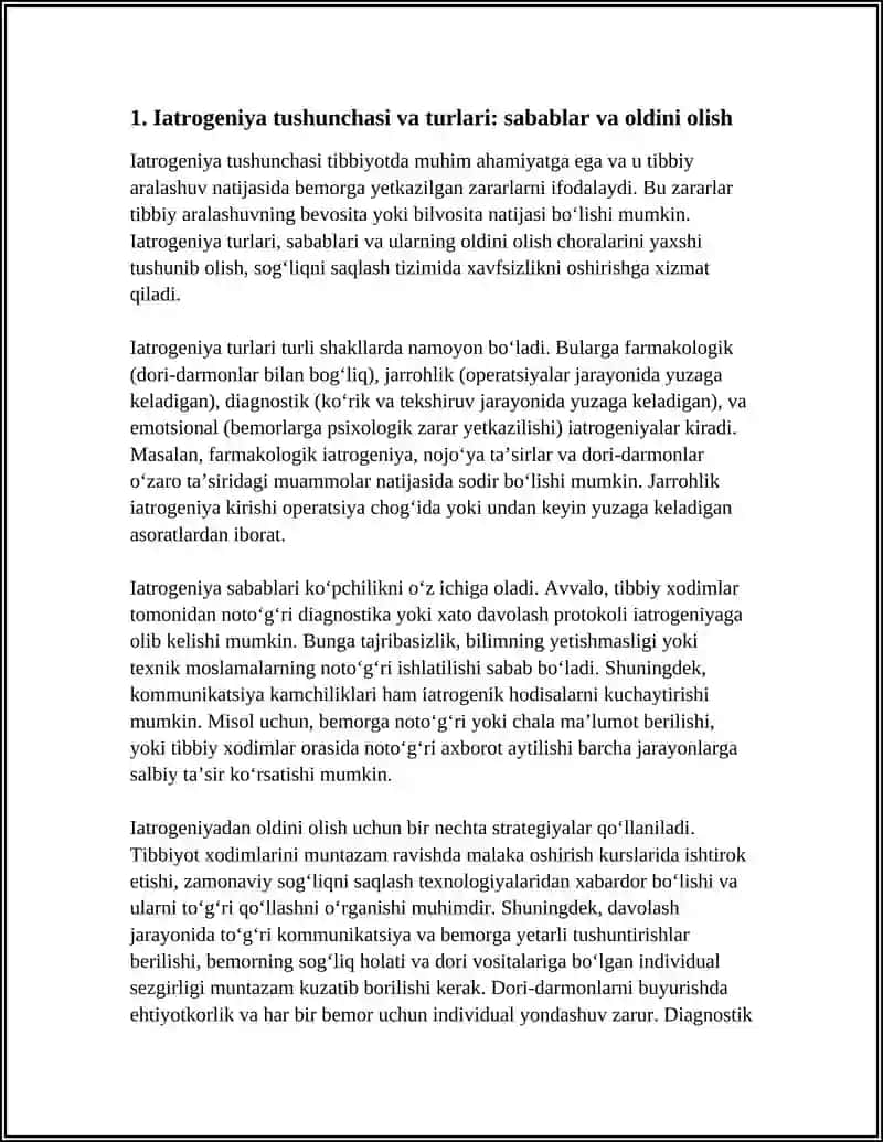 HOZIRGI ZAMON TIBBIYOTIDA YATROGENIYA, EVTANAZIYA MUAMMOLARI 4