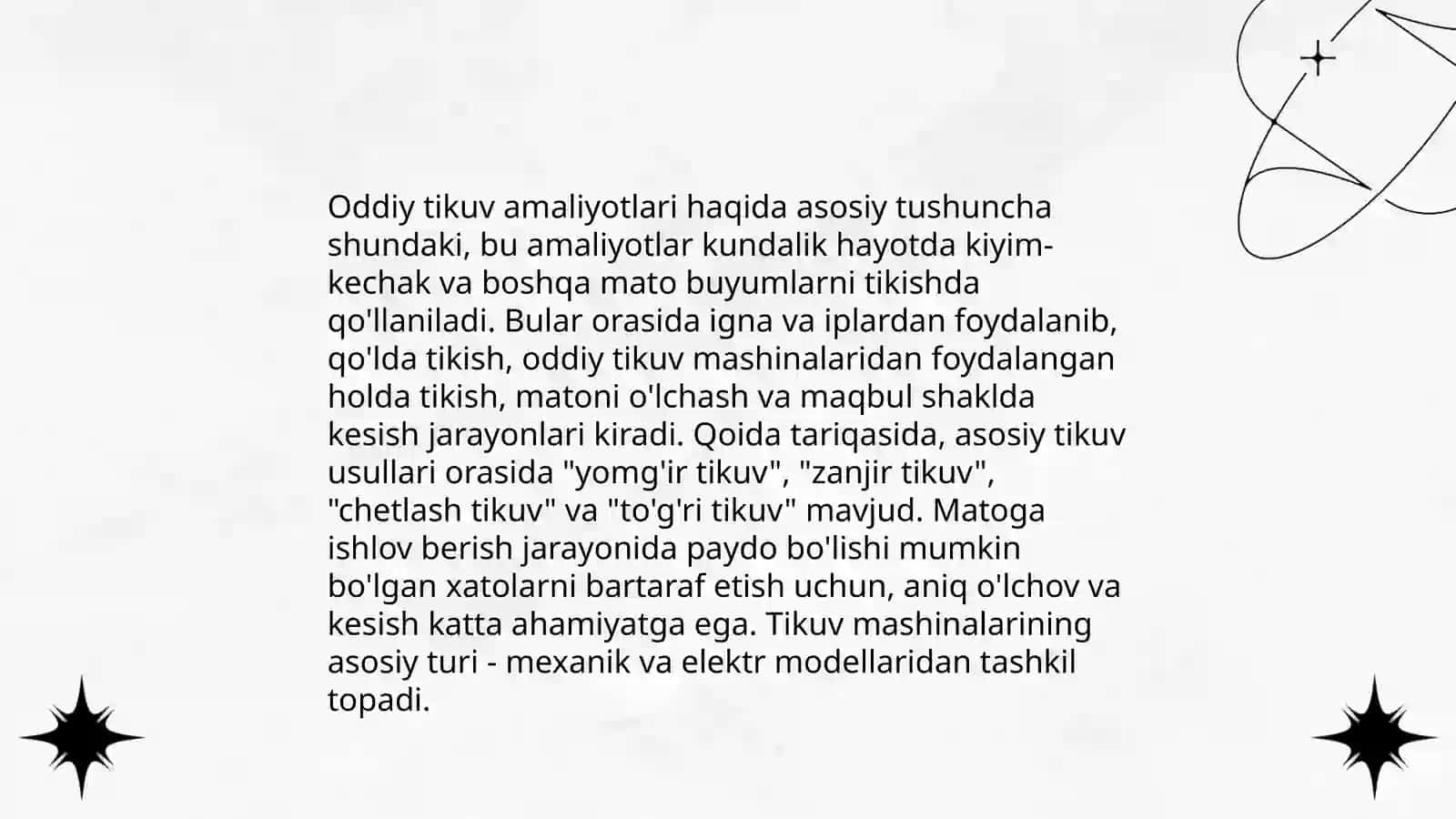 Boshlang‘ich sinf texnologiya (4- sinf) darslari uchun ishlanmalar tayyorlash 4