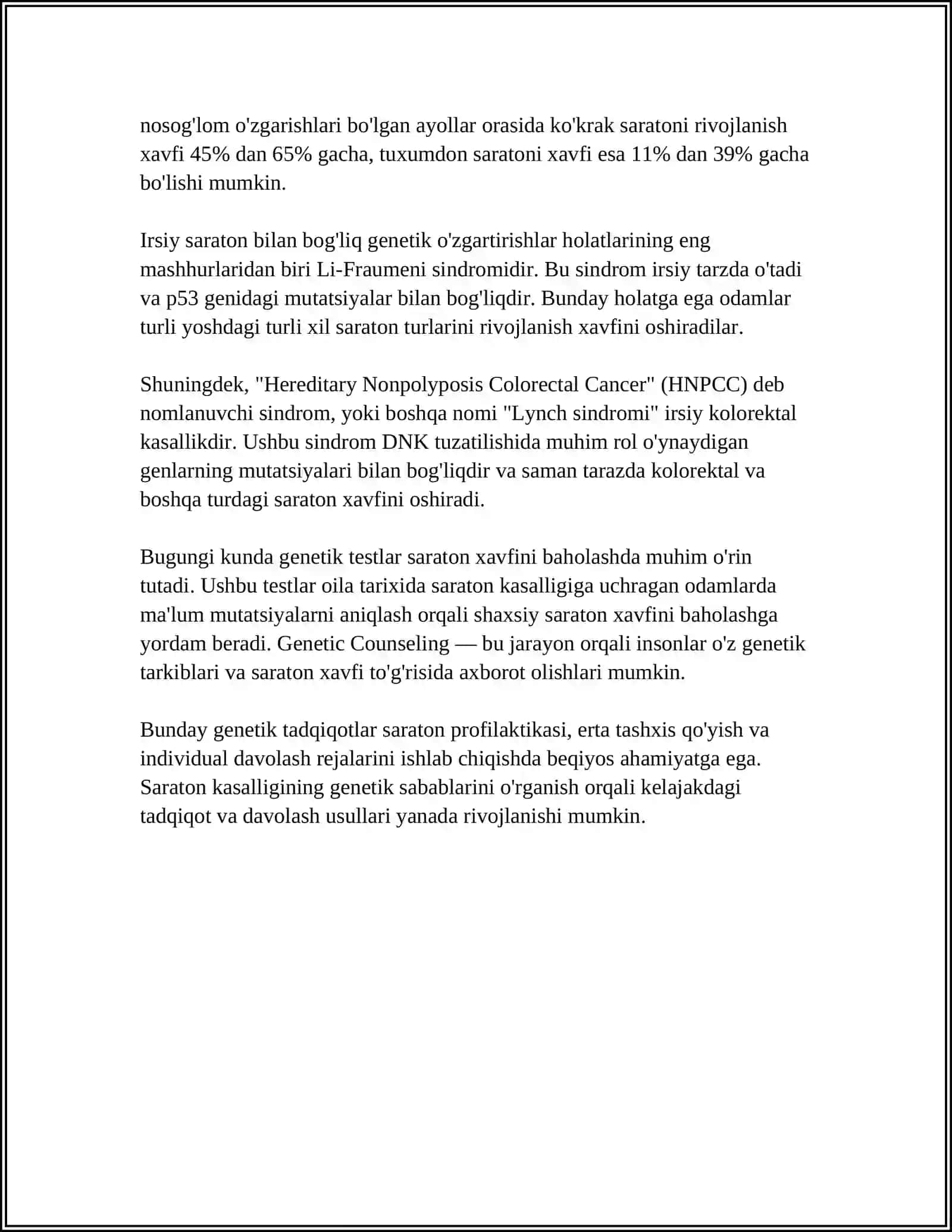 SARATON KASALLIGINING KELIB CHIQISHI VA BIOLOGIK AHAMIYATI 4