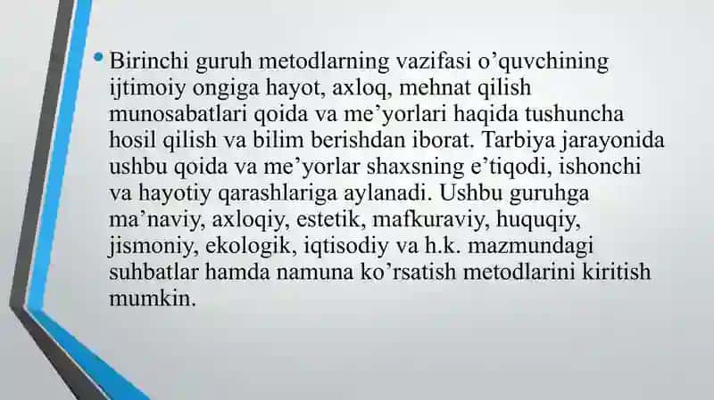 Tarbiyaning umumiy metodlari 4
