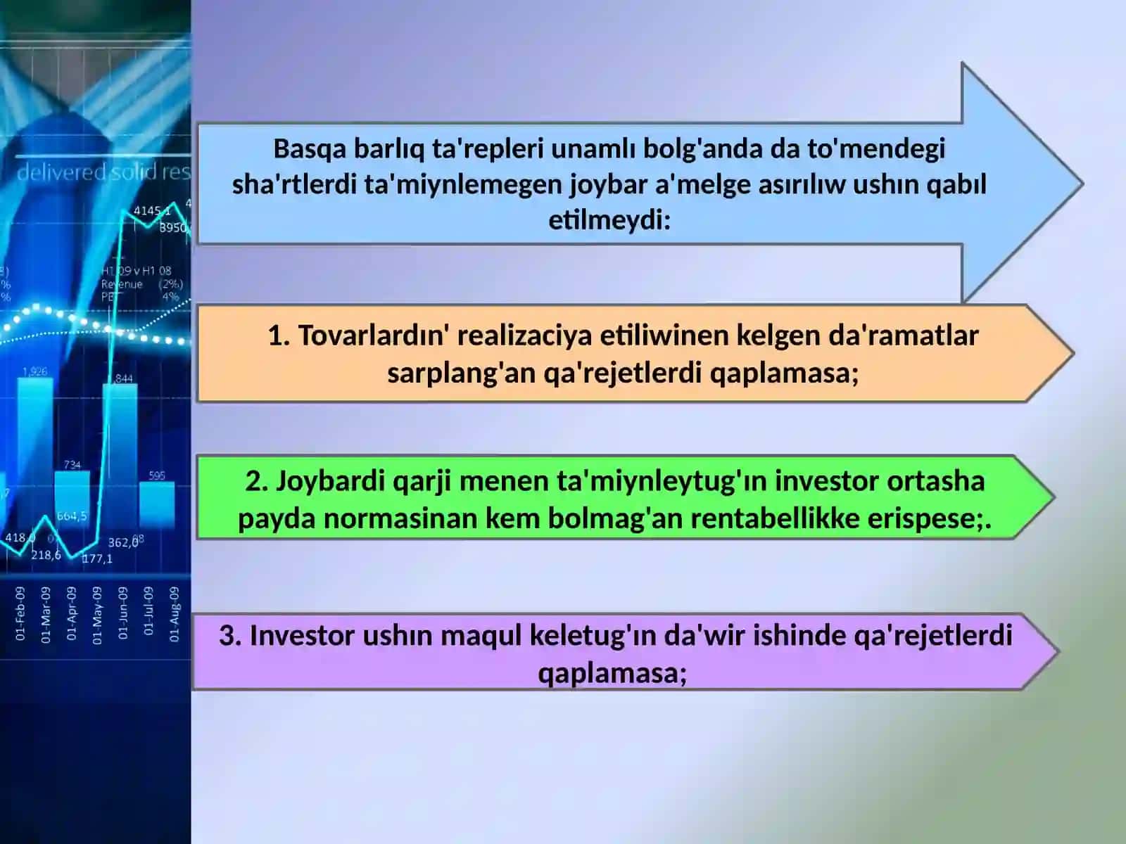 Investiciya joybarlari analizi 4