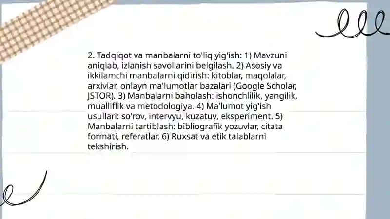 Mavzuni to'liq, bexato va tushunarli yuboring: Yo'lchiboyeva Mohichehra 4