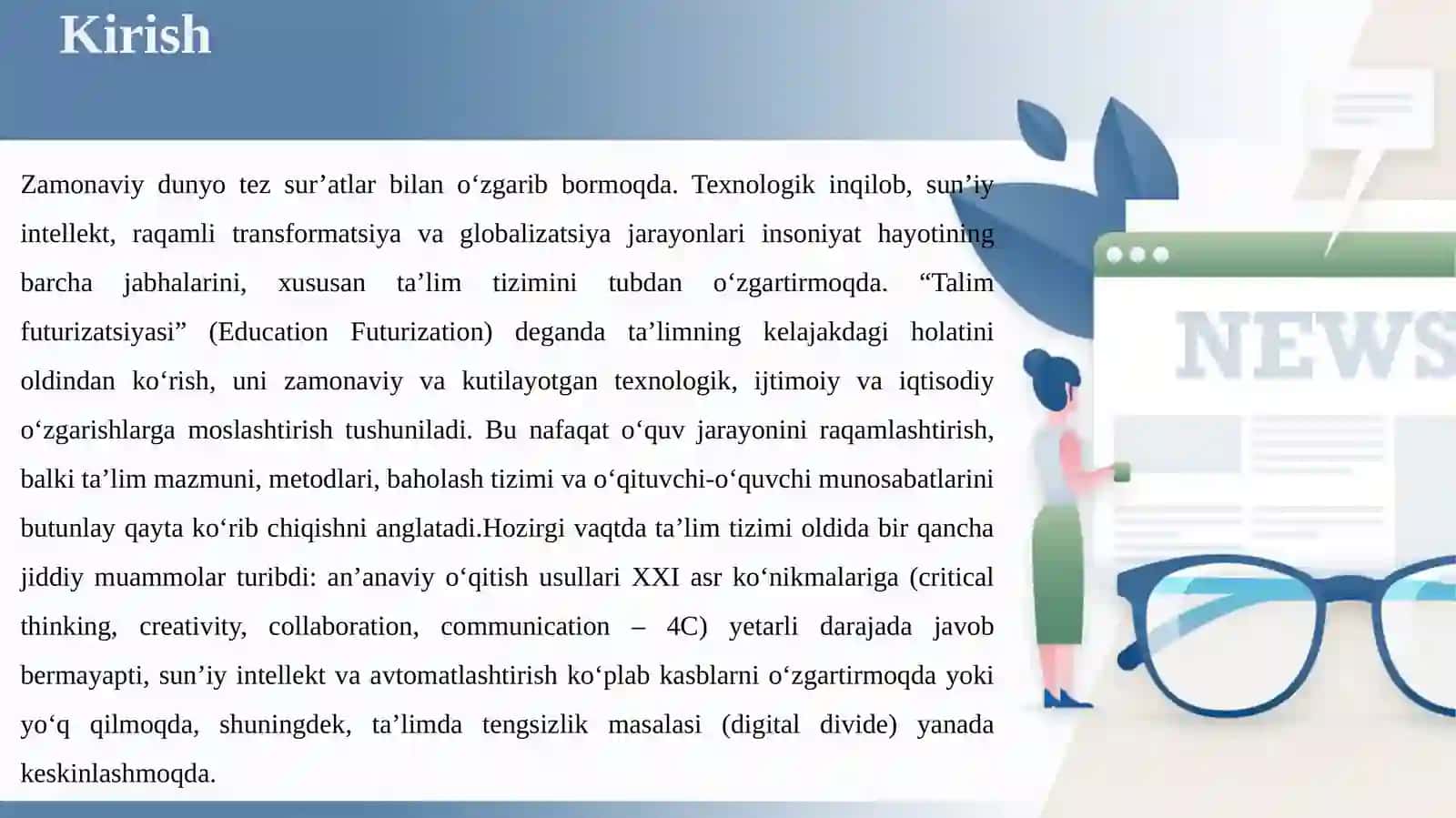Ta'lim futurizatsiyasi va kelajak talim istiqbollari 4