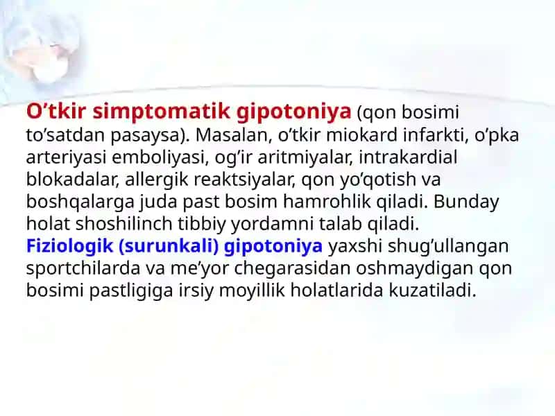 Gipertoniya va gipotoniya haqida tushuncha 4