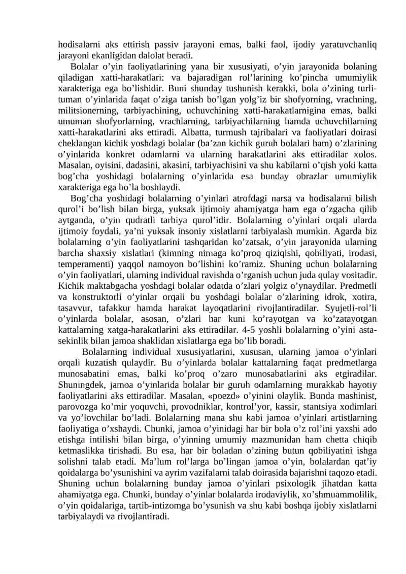 MAVZU. MAKTABGACHA YOSHDAGI BOLALAR PSIXOLOGIYASI. MAKTABGA TAYYORGARLIK MUAMMOSI. KICHIK MAKTAB YOSHI DAVRI 4