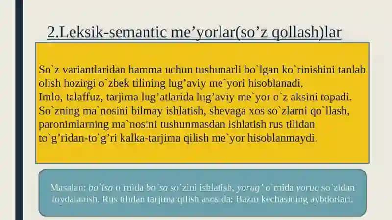O'zbek adabiy tili me'yorlari 4