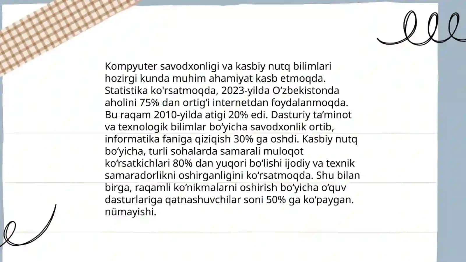Talabalarning axborot kompitentligini rivojlantirish orqali kasbiy nutqni rivojlantirish metodikasi 4