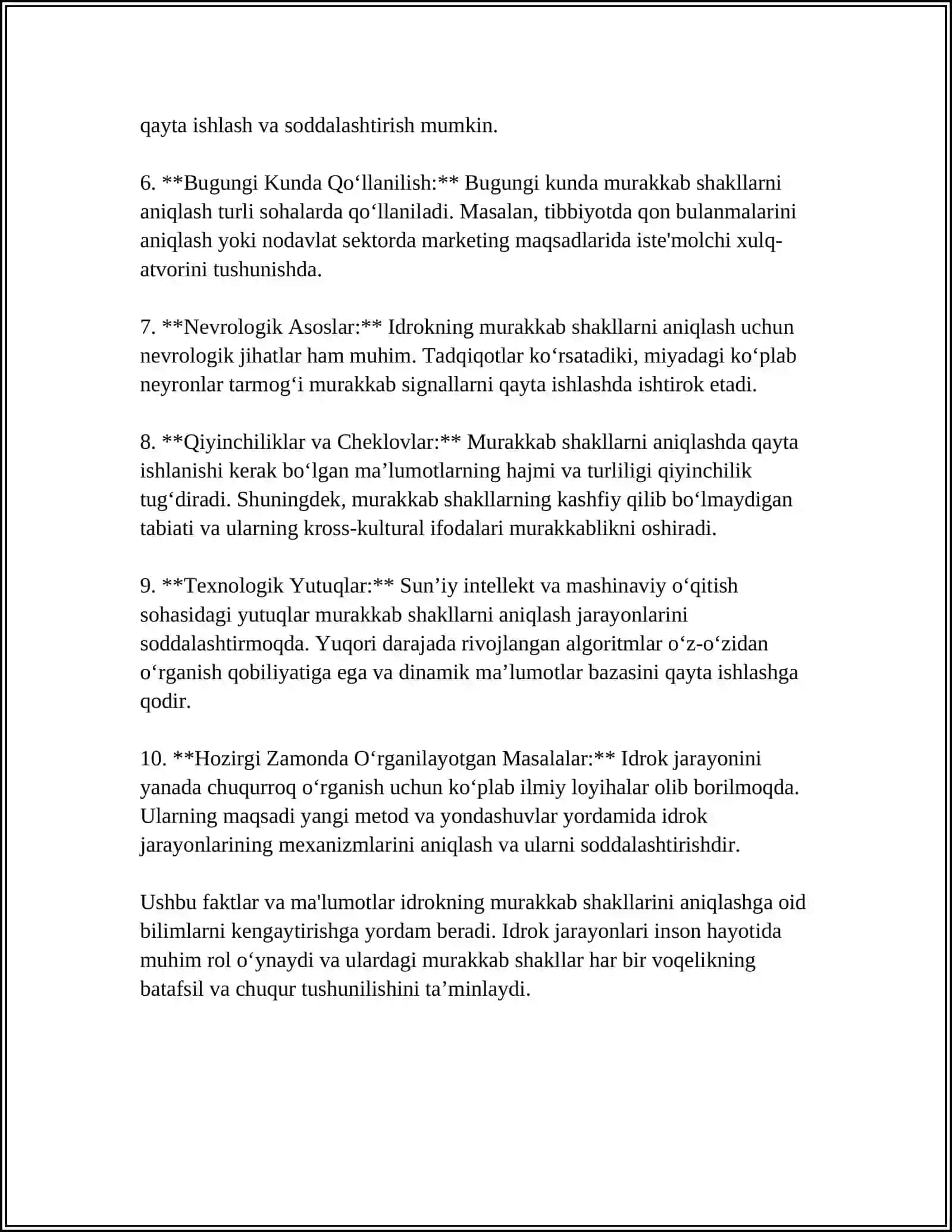 IDROKNING MURAKKAB SHAKLLARI VA ULARNING OʻRGANISH METODLARI 4