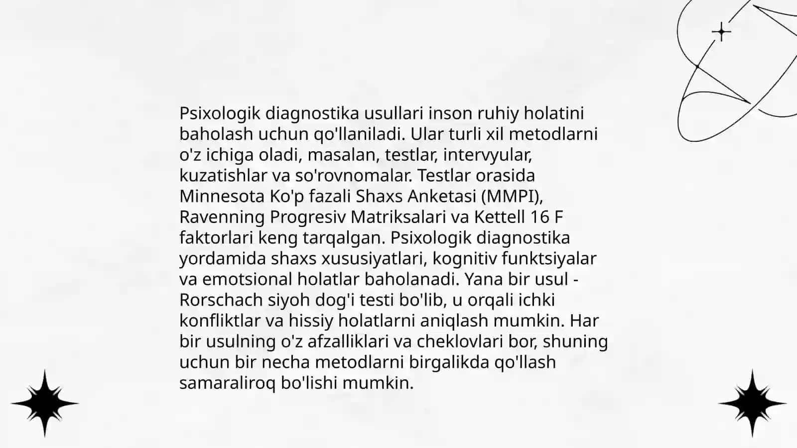 Ta'lim muassasasi psixologining psixologik diognostika faoliyati 4