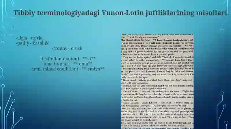 Yunon-lotin dubletlari va yakka atama elementlar 4