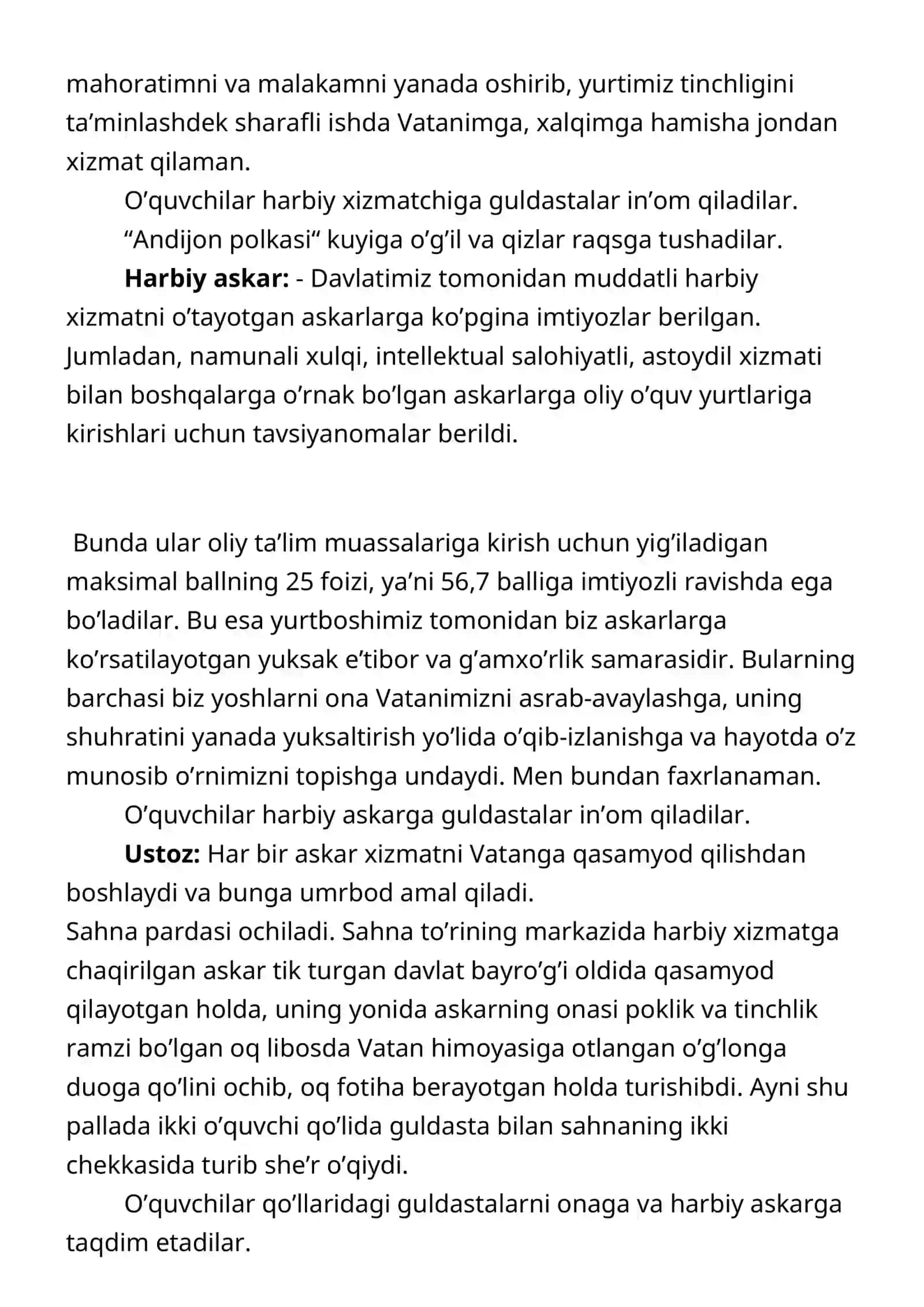 Vatan himoyachilari kuniga bag’ishlangan sidagi 4