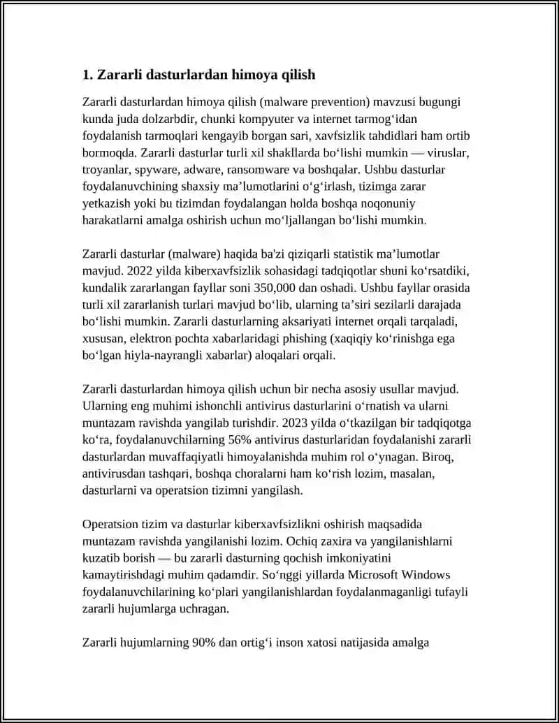 Zararli dasturlardan himoya qilish 4