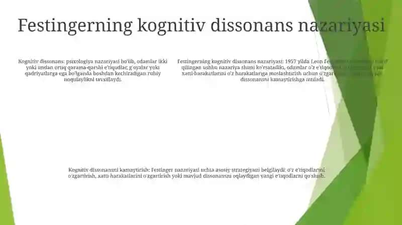 L.Fistengerning Kognitiv Dissonans Nazariyasi 4