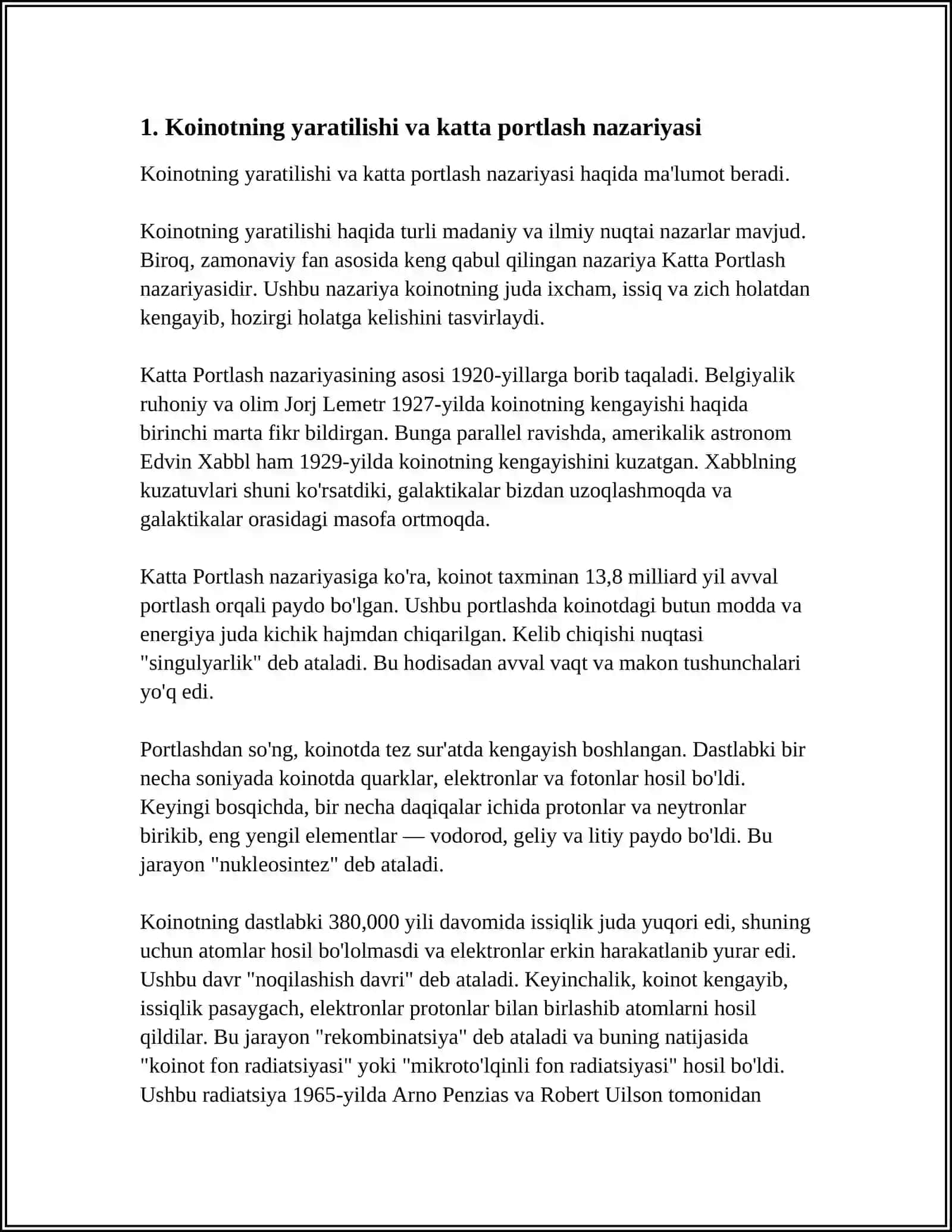 OLAMNING POYDA BOLISHI VA EVOLYUTSIYASI 4