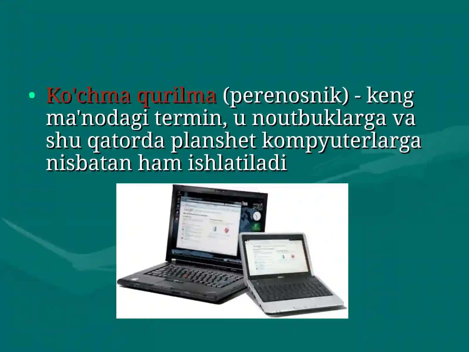 KO'P FUNKSIYALI KO'CHMA SHAHSIY QURILMALAR 4