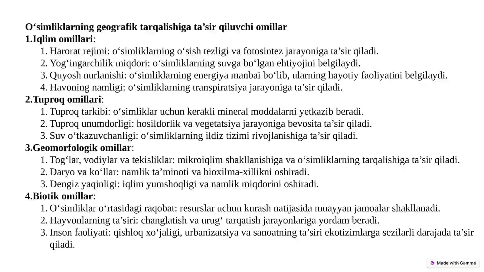 Oʻsimliklar geografiyasi va geobotanikasi 4
