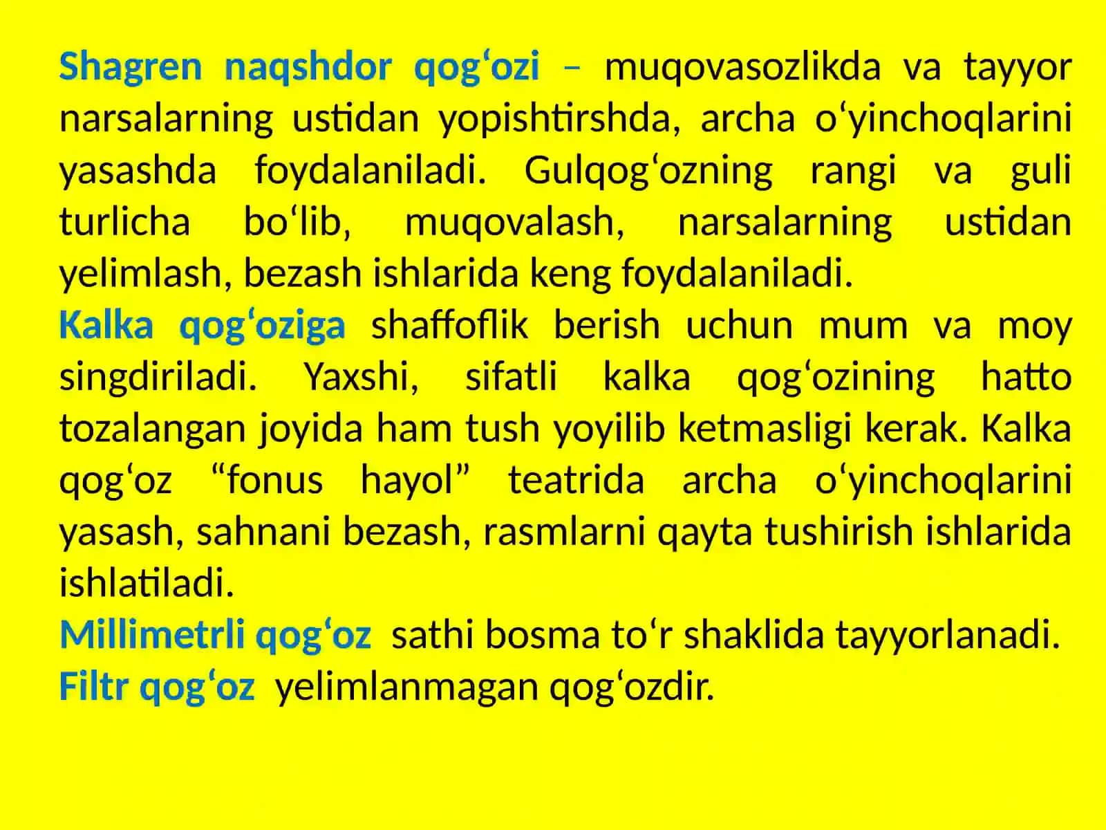 Qog‘oz va kartonning sanoat va turmushda qo‘llanilishi 4