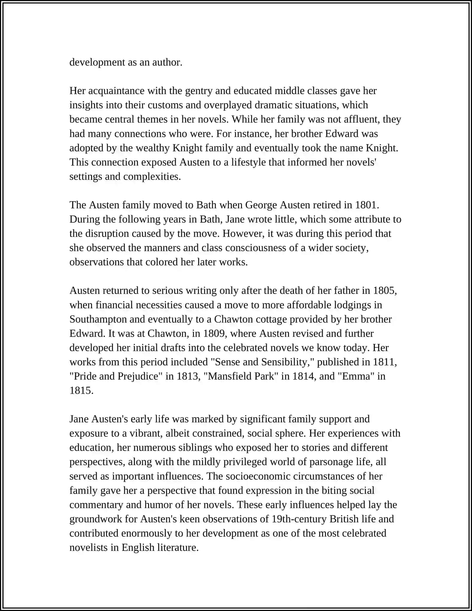 JANE AUSTEN PROJECT WORK 4