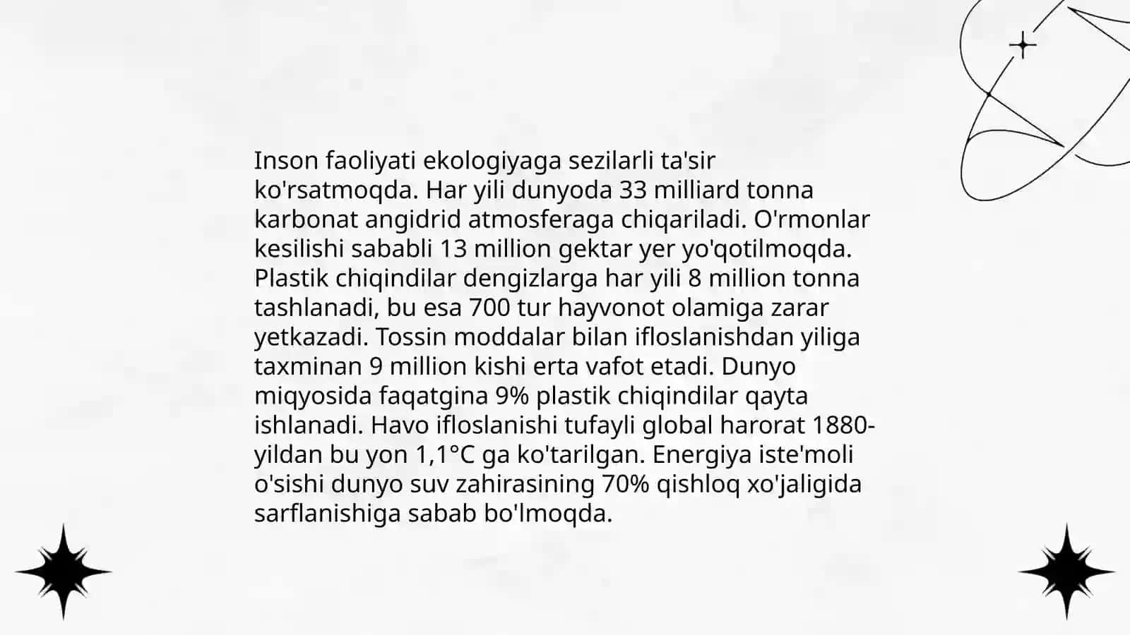 Ekologik omillar, ekologiyani inson hayotiga tasiri 4
