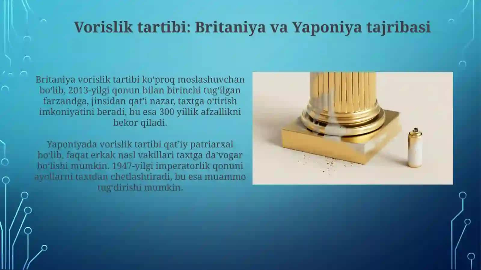 Buyuk britaniya va yaponiya davlatlari protokolinig monarxiya tizimiga xos xususiyatlari 4