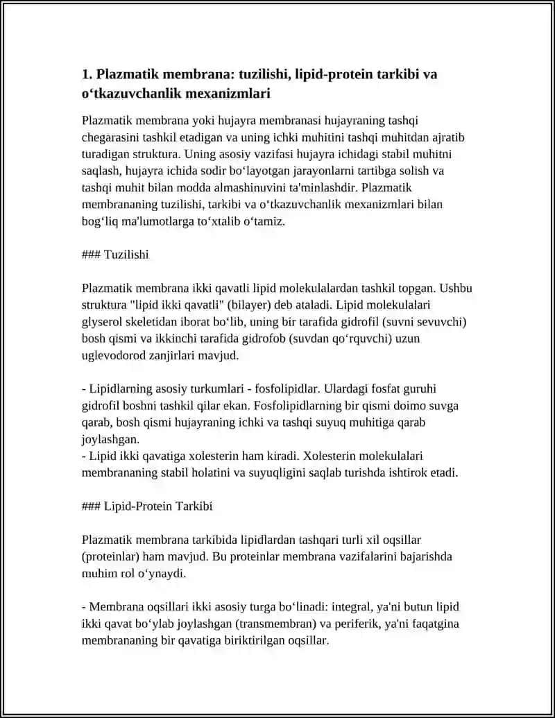 HUJAYRA TUZILISHI. HUJAYRA NAZARIYASI. HAYVON VA ODAM XROMOSOMALARINING MORFOFUNKSIONAL XARAKTERISTIKASI 4