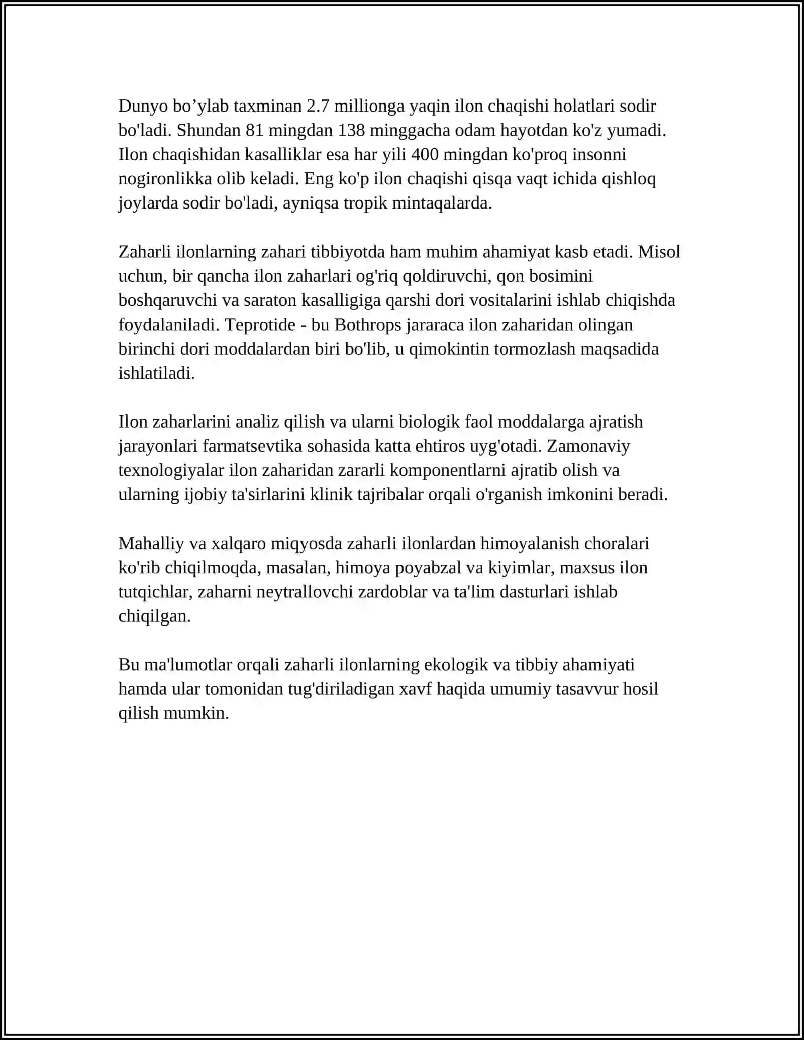 Zaharli ilonlar 4