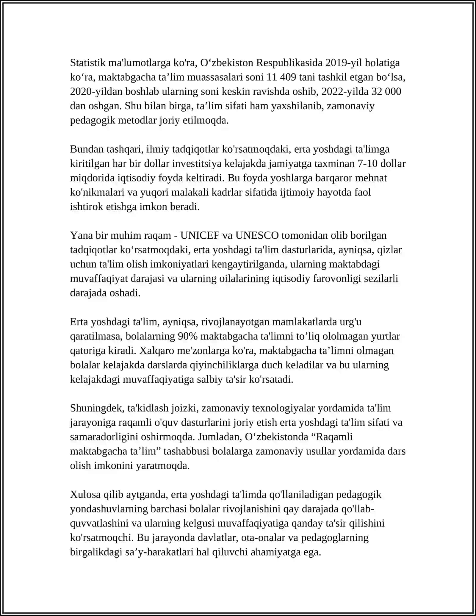 IMKONYATI CHEKLANGAN BOLALARNI OʻQISHDA TALIM METODLARI VA VOSITALARI 4