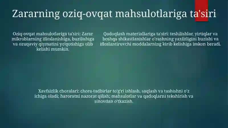 Sintetik Oziq Ovqat Mahsulotlari Va Qadoqlash-O'Rash Materiallari Zarari 4