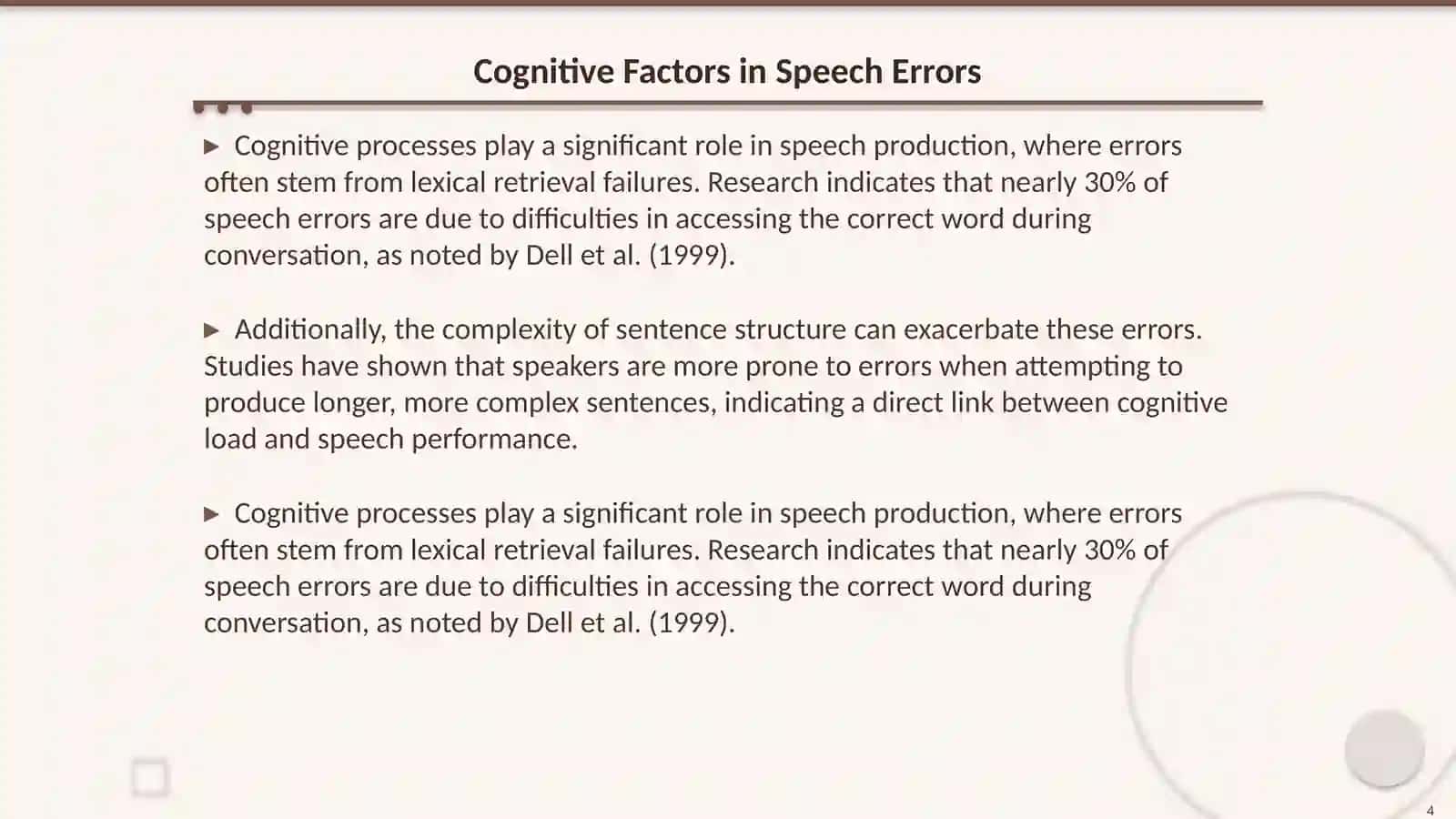 Speech errors and ways to prevent them 4