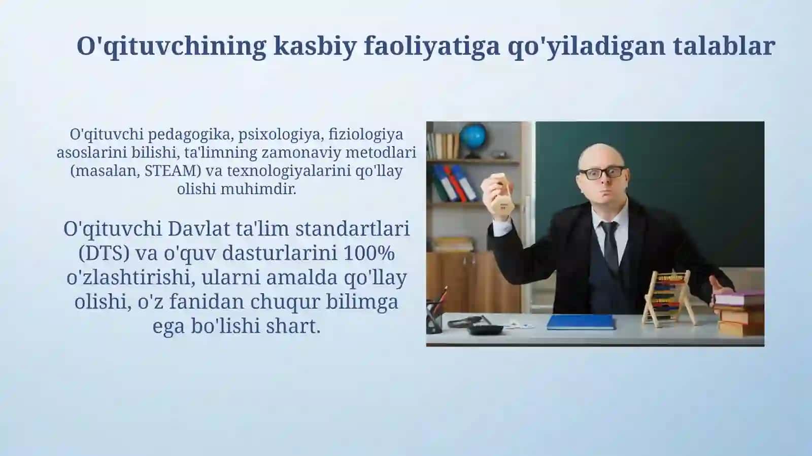 Zamonaviy maktab oʻqituvchisining vazifalari 4