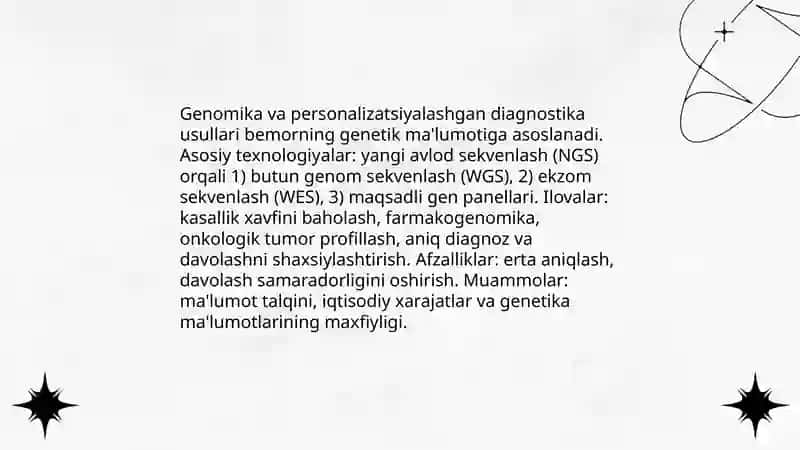 Innovatsion tibbiyotda diagnostika usullari va ularning axamiyati 4