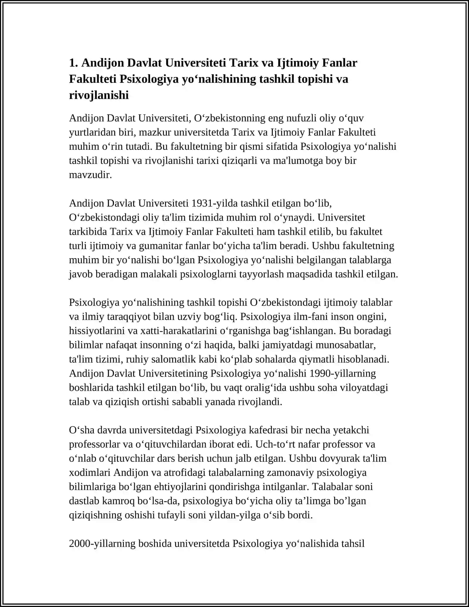 Psixologiya yoʻnalishi tashkil topishi va rivojlanishi 4