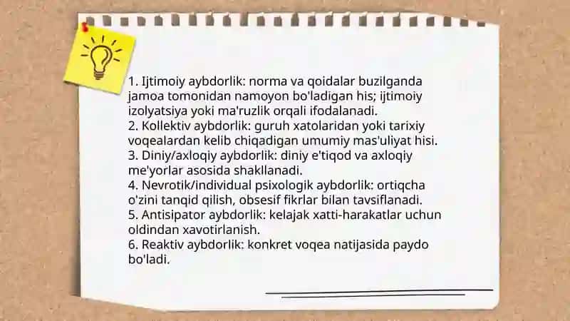 Jamiyatda Aybdorlik Hisi 4