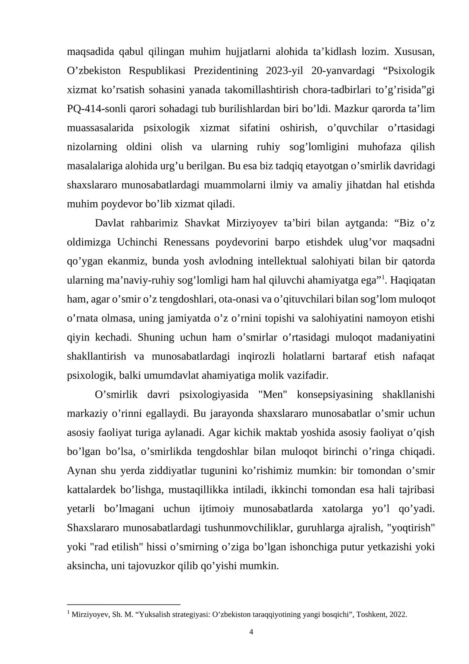 O’SMIRLIK DAVRIDA SHAXSLARARO MUNOSABATLAR MUAMMOSI 4