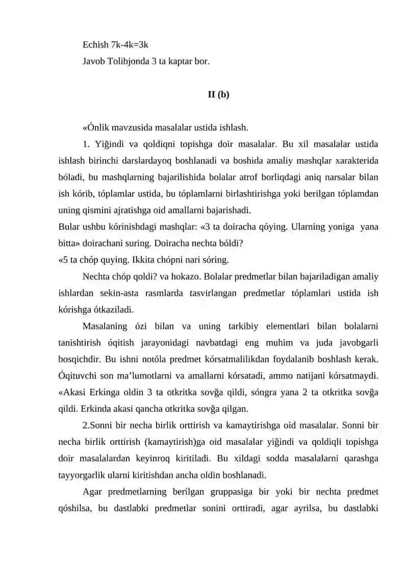 Sodda masalalar yechish 4