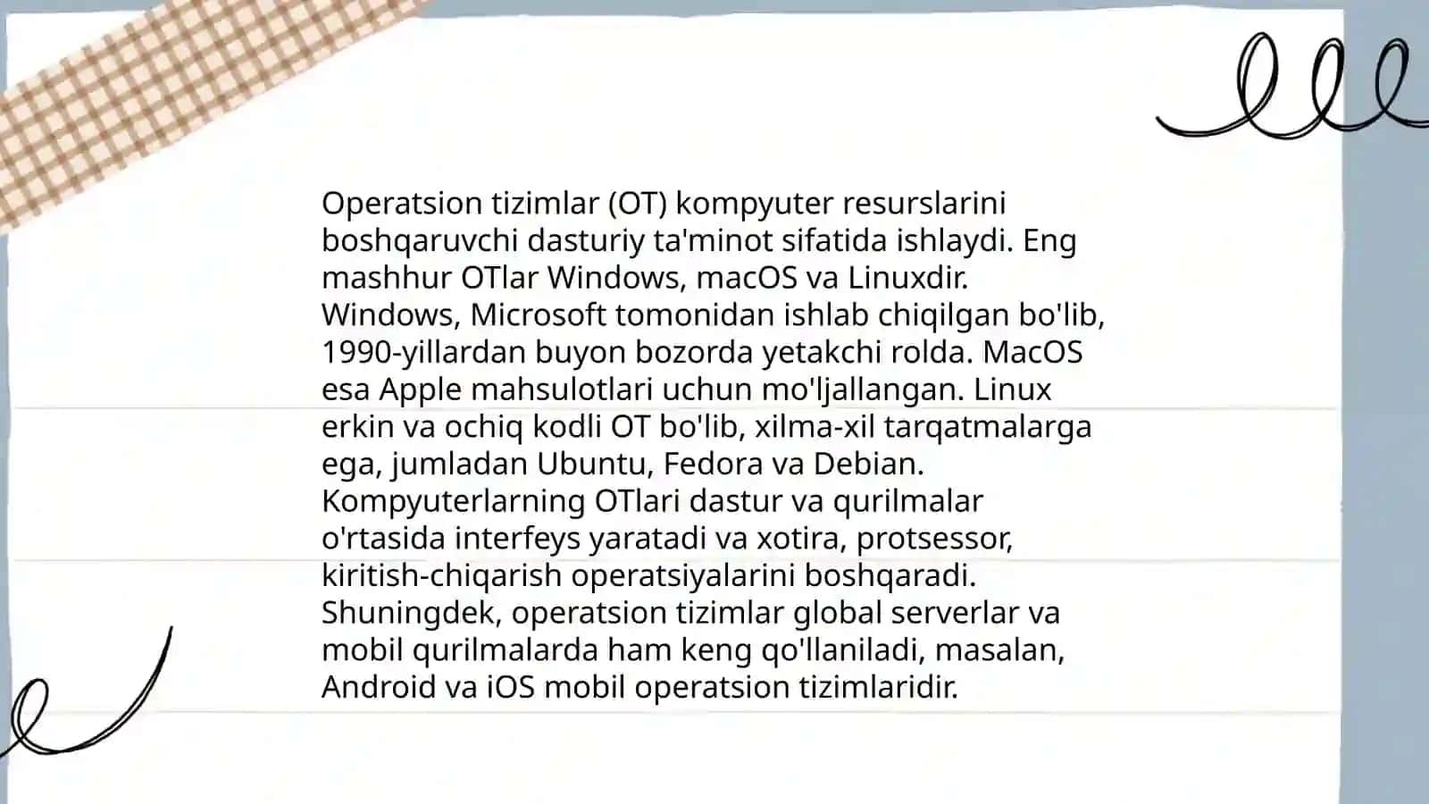 Kompyuter tizimlarini qurish 4