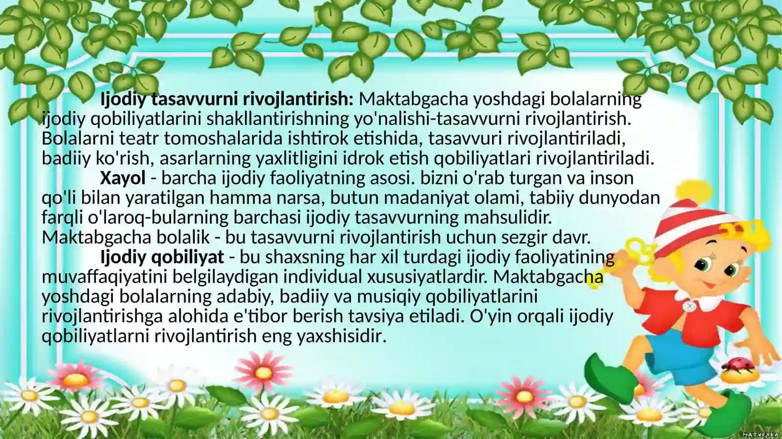 Ijodiy rivojlanish sohasi 4