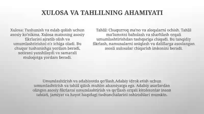 Adabiyotlardan Olingan MaʼLumotlarni Umumlashtirish Va TahlilEtish 4
