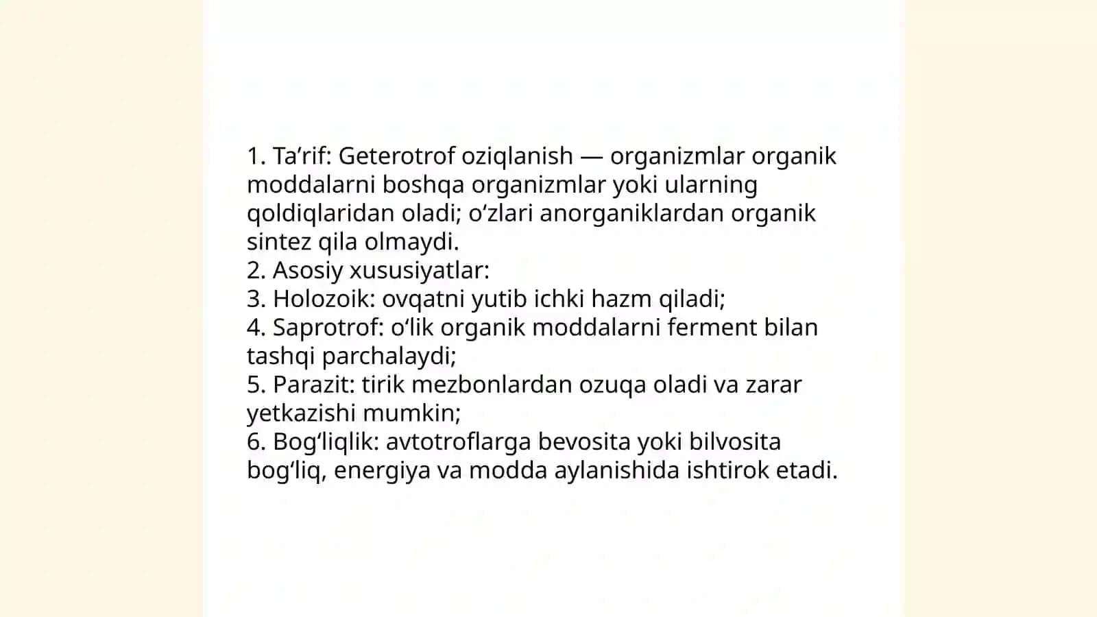 Avtotrof va geterotrof oziqlanishi 4