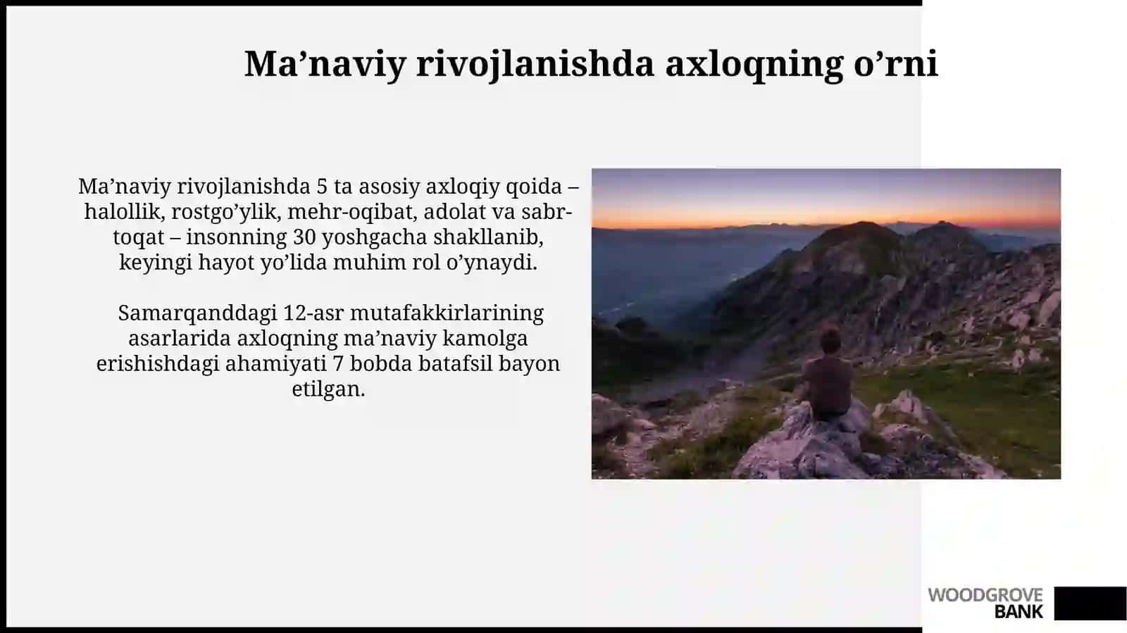 Insoning ma’naviy kamolotida falsafiy dunyoqarashning roli 4