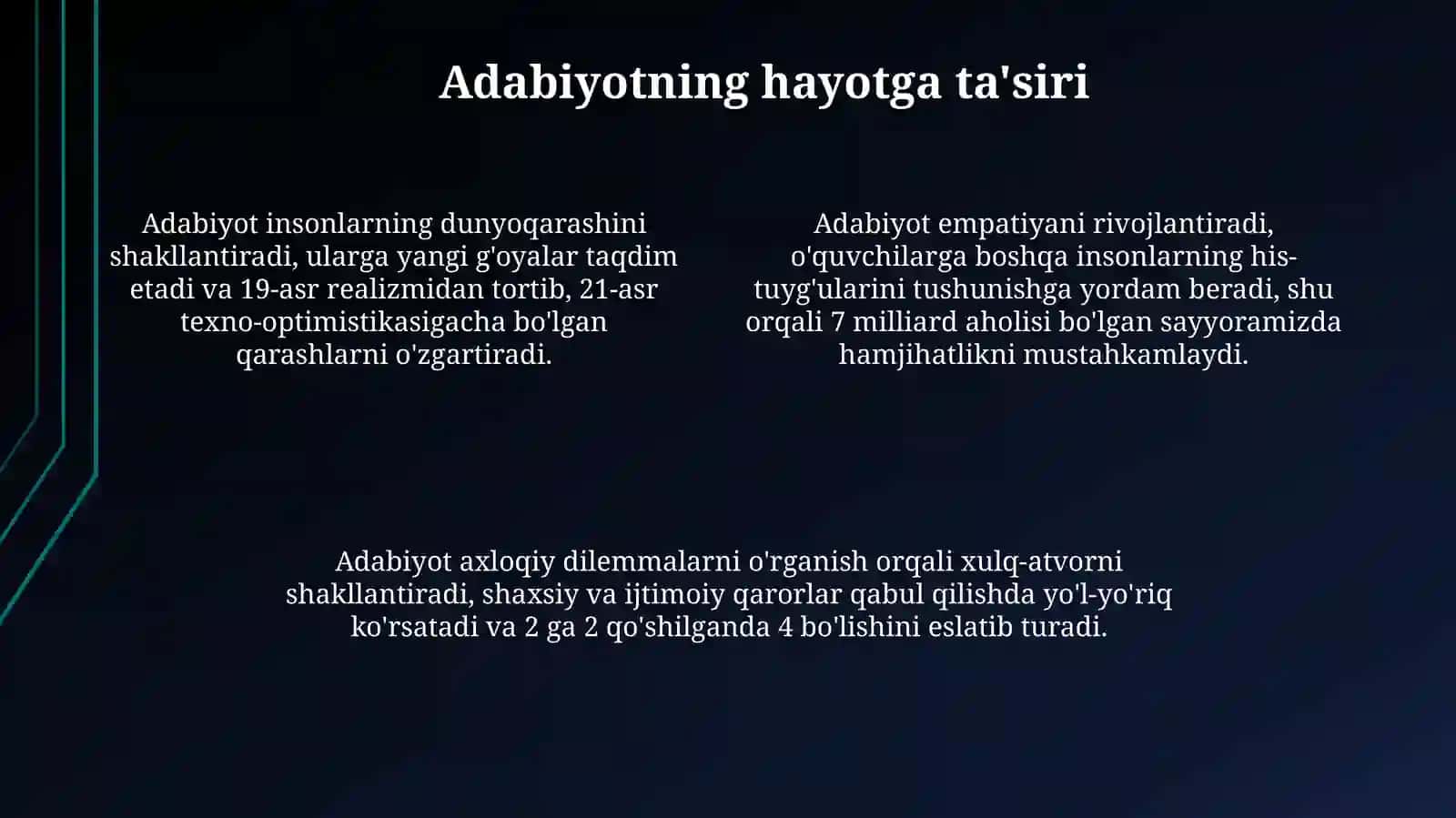 Adabiyot - Hayot Ko'zgusi 4