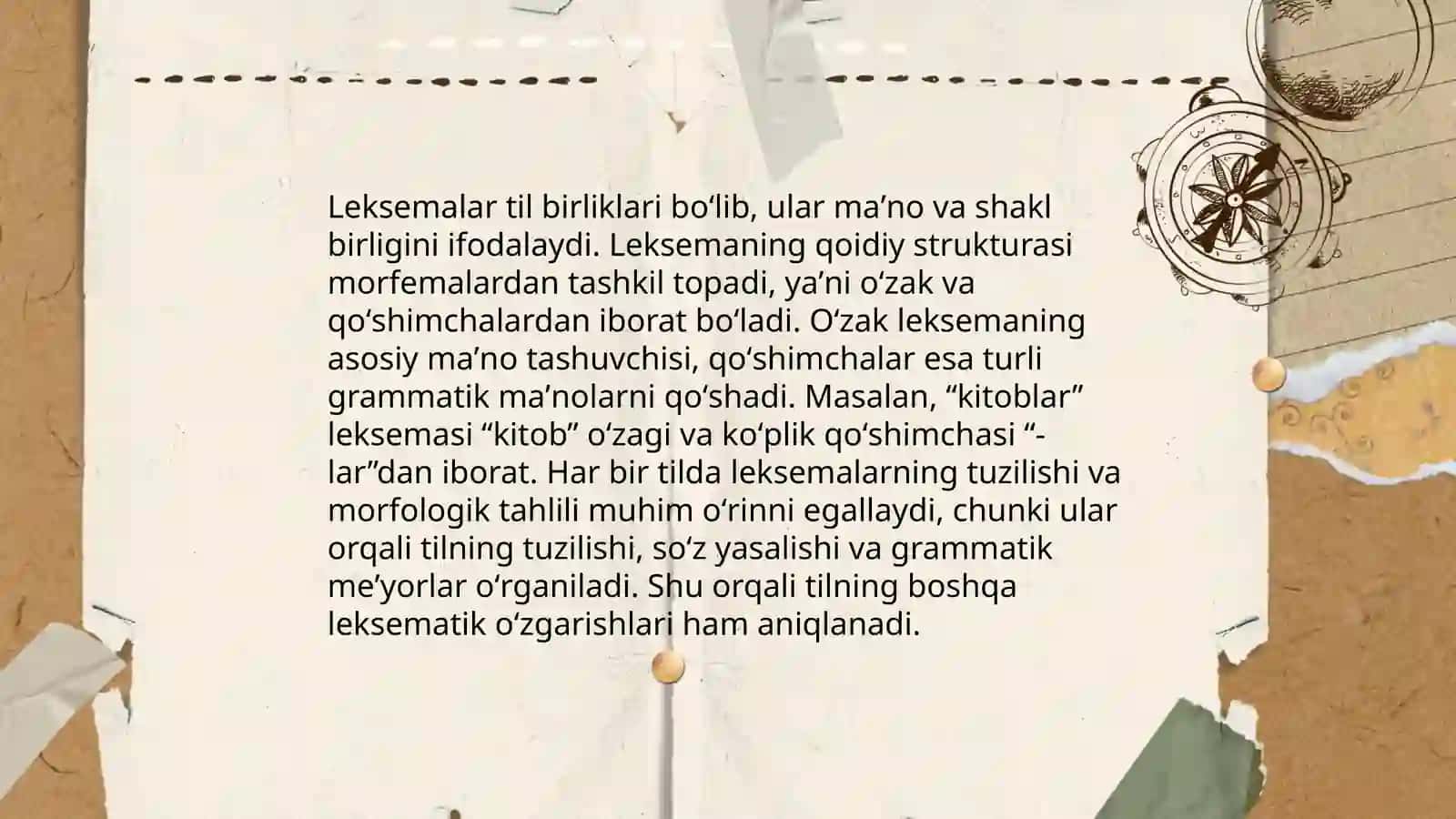 Leksemaning semantik tabiati 4